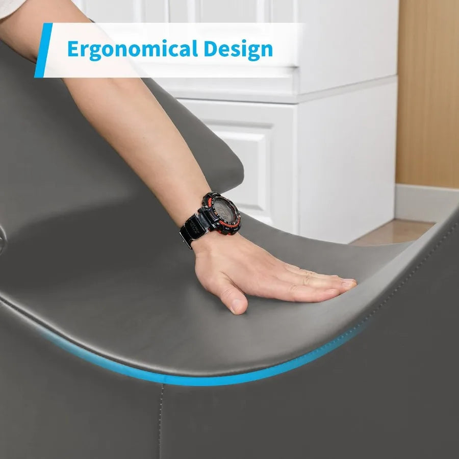 60 Inch Curved Yoga Chair Lounge with Adjustable Head Cushion