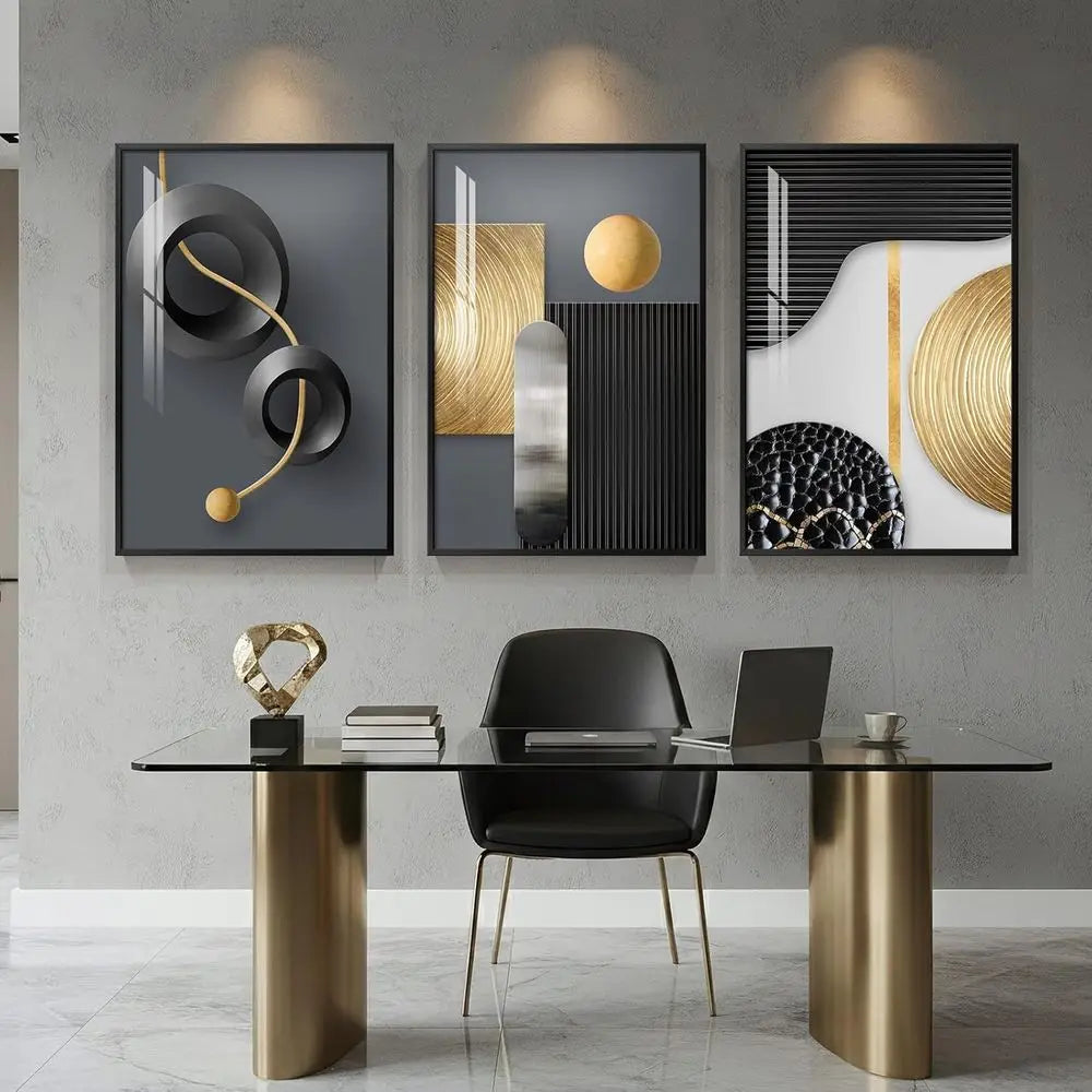 3 Piece Elegant Wall Art for Living Room