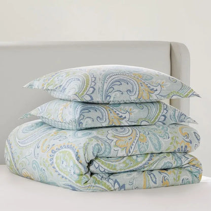 Paisley Comforter Set - Full/Queen Size + 2 Pillowcases