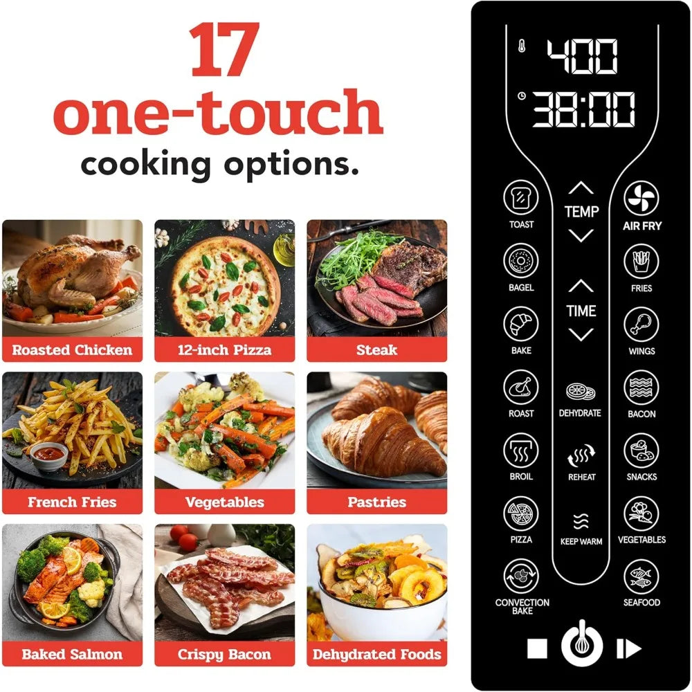 Gourmia Toaster Oven Air Fryer Combo with French Door