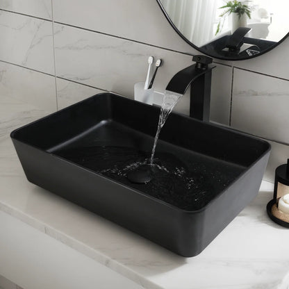 KEMAIDI Countertop Bathroom Sink Faucet Combo