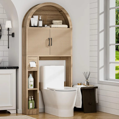Bathroom Arch Free Standing Over Toilet Cabinet