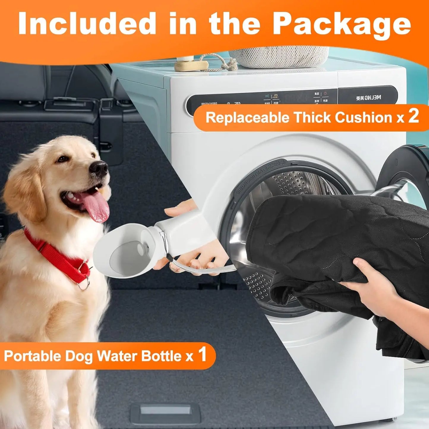 Waterproof Foldable Dog Back Car Seat Protector