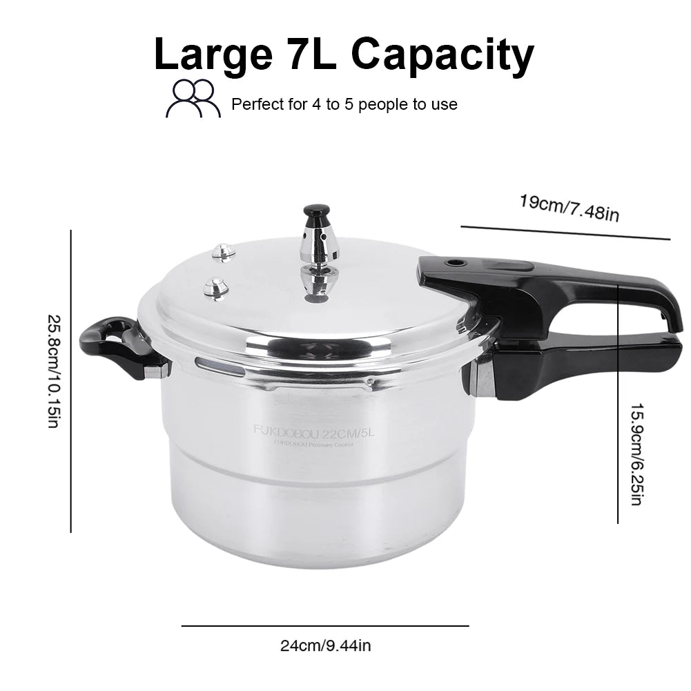 Aluminum Stovetop Pressure Canner for Gas and Induction Stoves