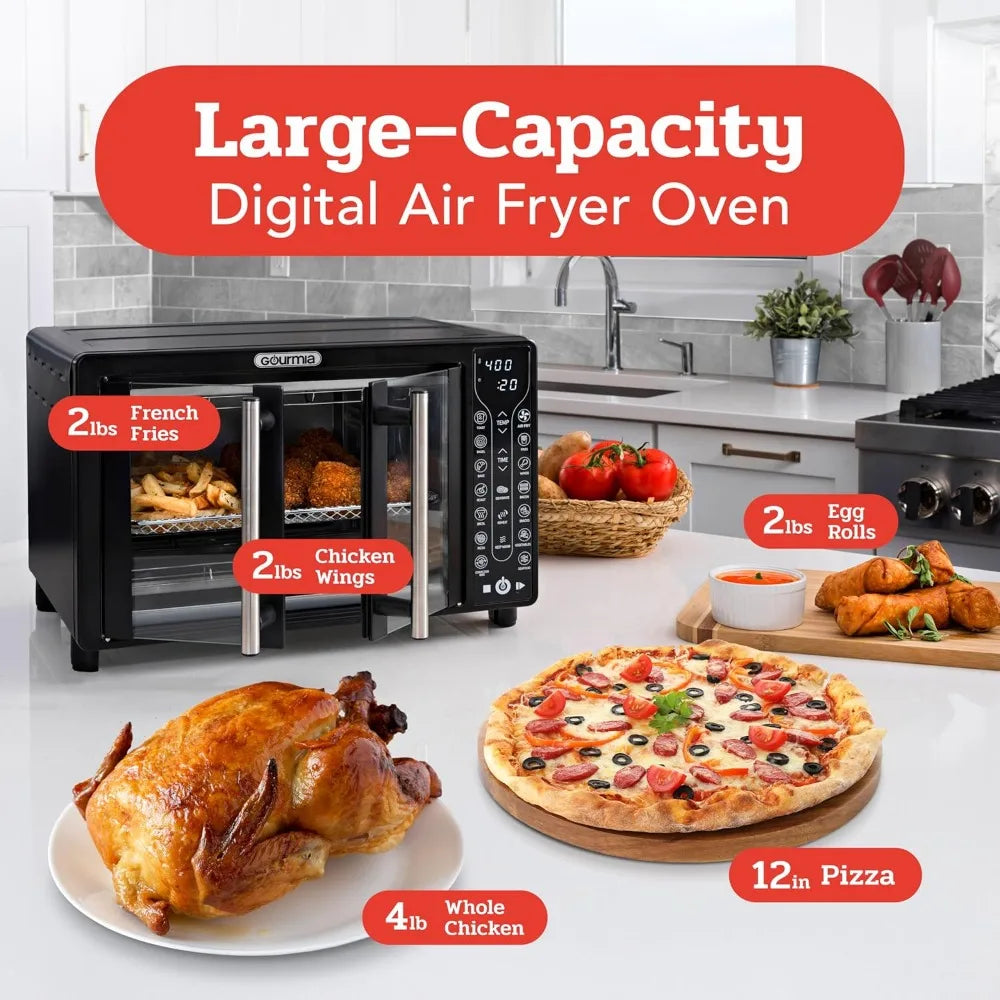 Gourmia Toaster Oven Air Fryer Combo with French Door