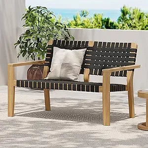 Christopher Knight Home Lenno Acacia Wood Patio Loveseat