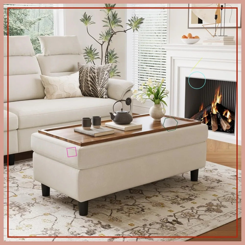 Storage Ottoman Coffee Table