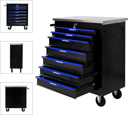 7 Drawer Rolling Tool Chest with Locker