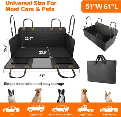 Waterproof Foldable Dog Back Car Seat Protector