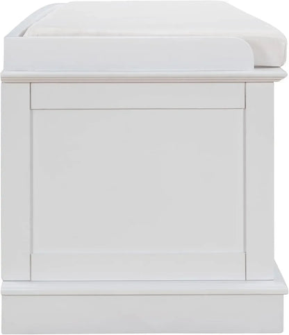 Entryway Storage Bench with Removable Cushion