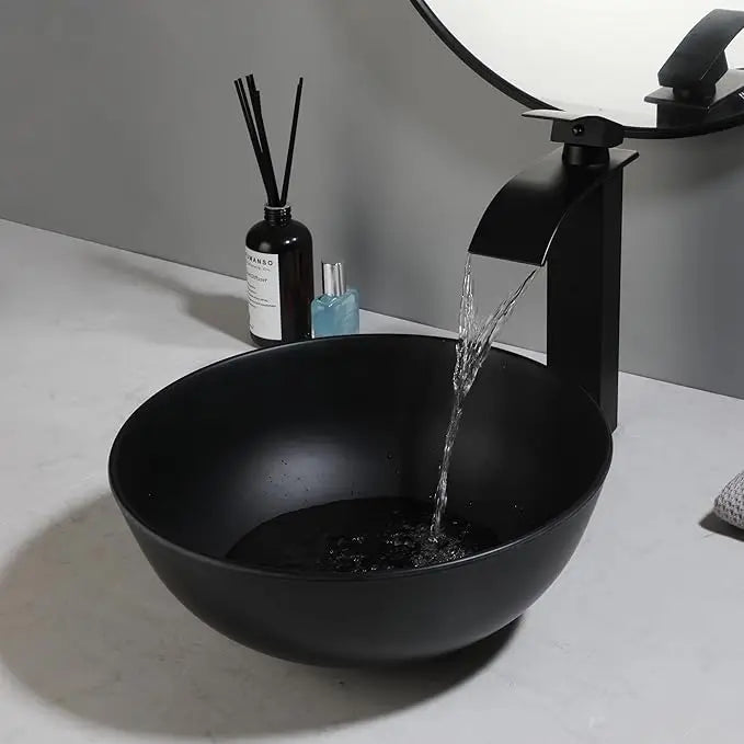 KEMAIDI Countertop Bathroom Sink Faucet Combo