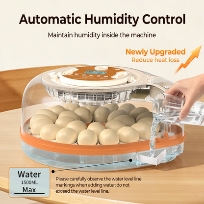 26 Egg Incubator w/Automatic Turning, Temperature and Humidity Control