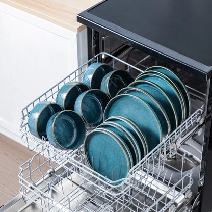 Vancasso 18/36 Piece Blue Ceramic Plate Set