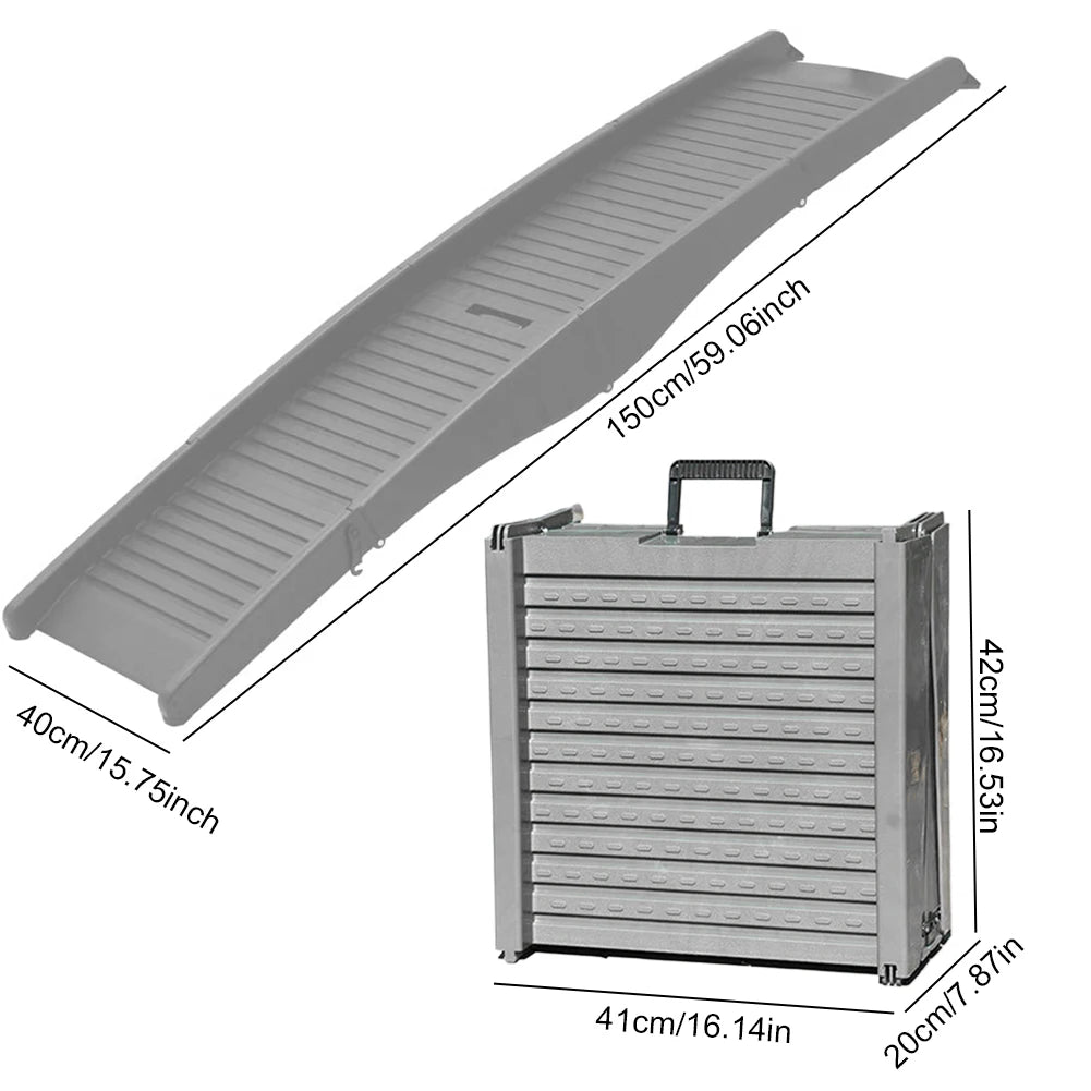 Folding Portable Non-Slip Pet Stair Ramp For SUV & Truck