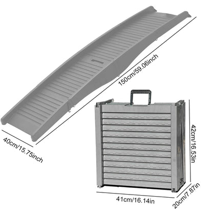 Folding Portable Non-Slip Pet Stair Ramp For SUV & Truck