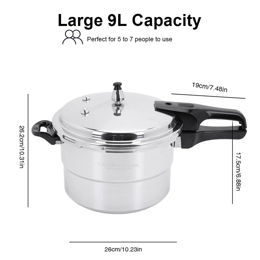 Aluminum Stovetop Pressure Canner for Gas and Induction Stoves