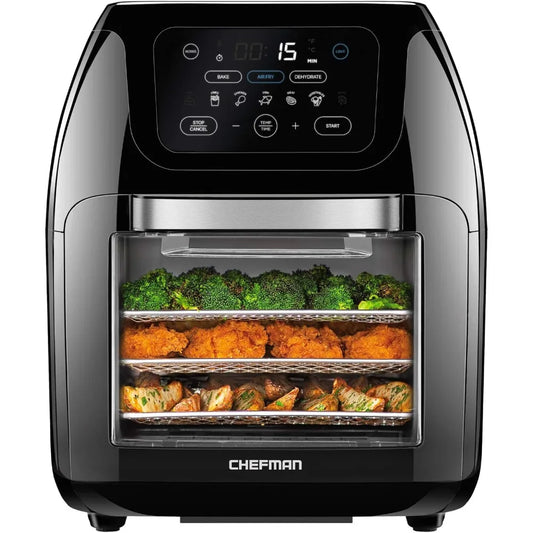 CHEFMAN Multifunction Digital Air Fryer, Rotisserie, Dehydrator, Convection Oven