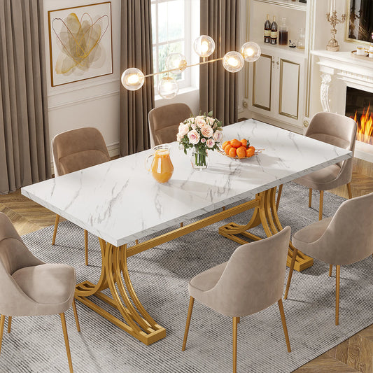 Tribesigns 63-Inch Rectangular Dining Table for 4 to 6