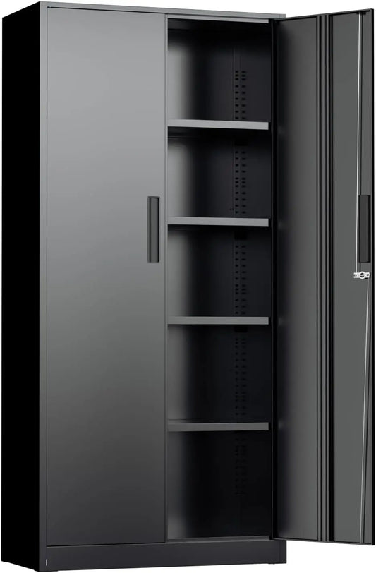 71" H Garage Storage Cabinet with Wheels