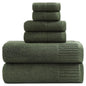 Luxury Bath Towels Set of 6 Large, 100 Percent Cotton Super Absorbent
