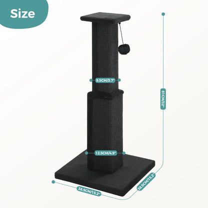 Large Cat Scratching Post With Dangling Ball