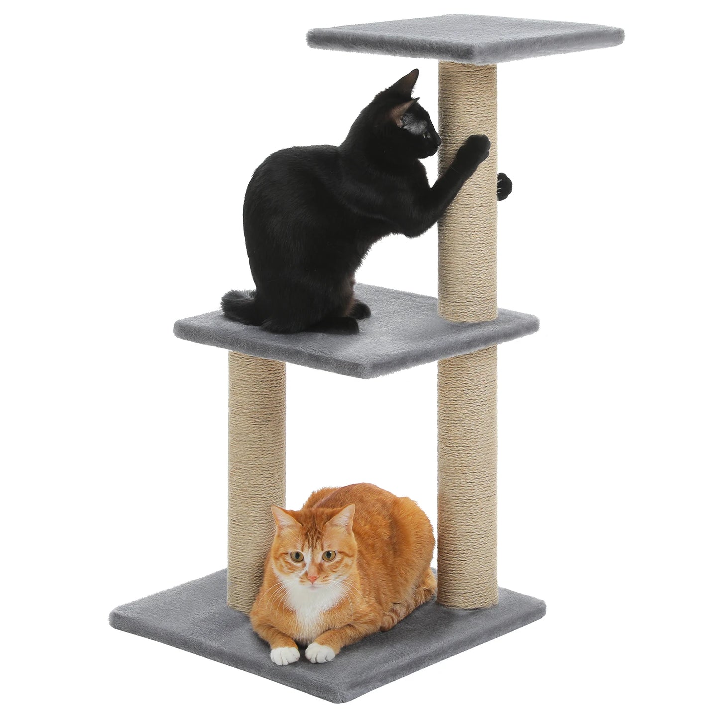 Cat Tower with Scratching Posts,  Big Hammock and Removable Top Perch