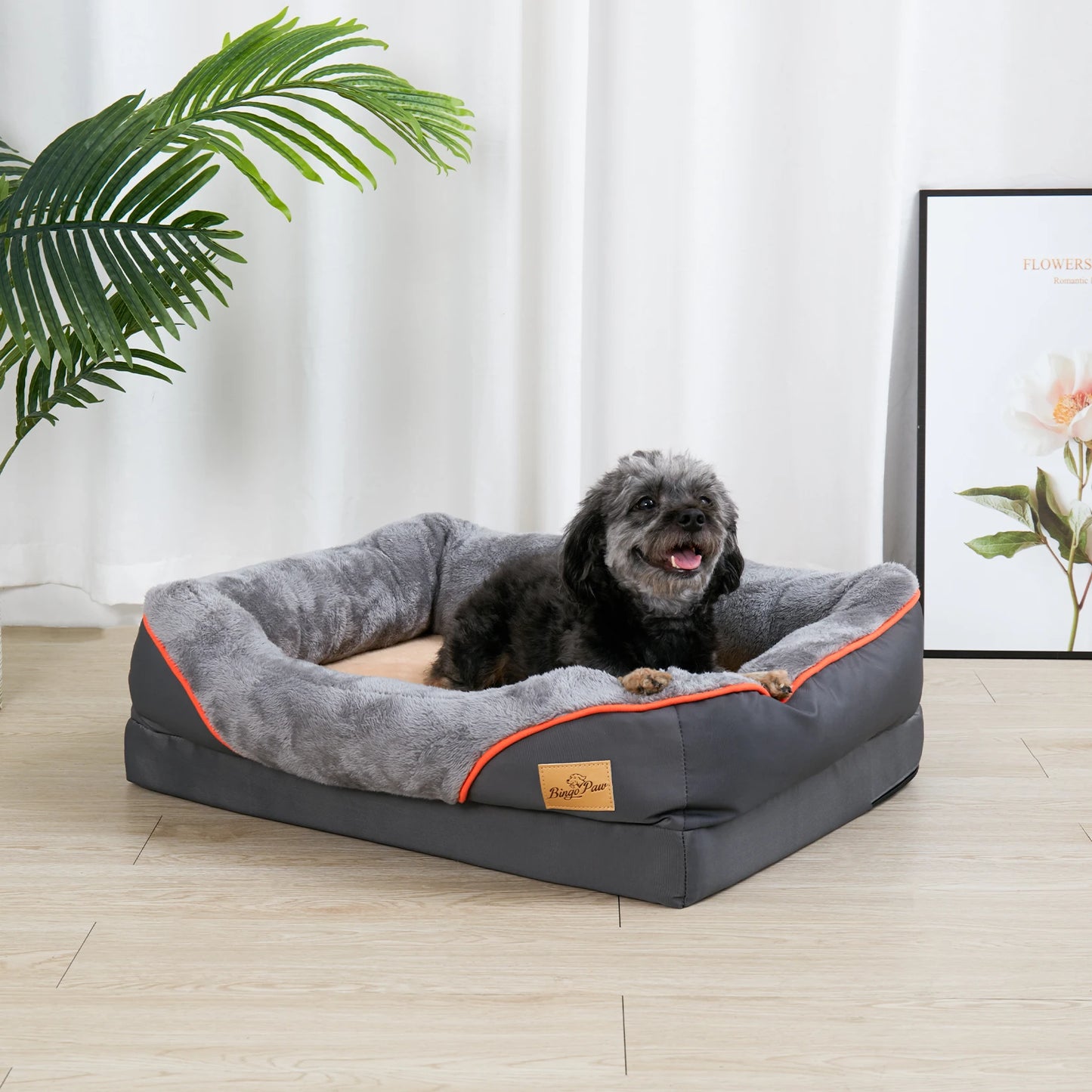 L XL 2XL 3XL Super Soft Orthopedic Foam Pet Bed