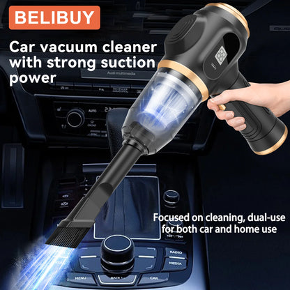 BELIBUY High Power Car Vacuum Cleaner With Attachments