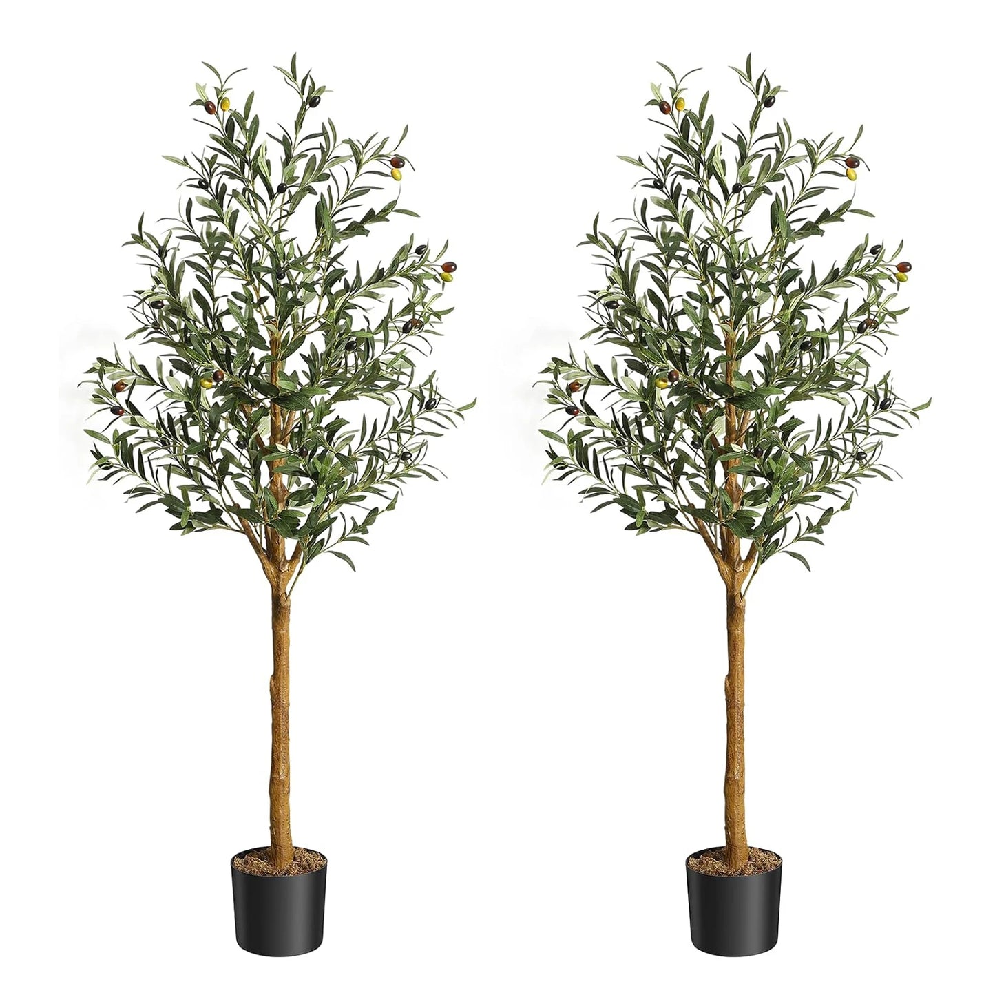 1Pc/2Pcs Artificial Olive Tree 4ft / 5ft / 6ft