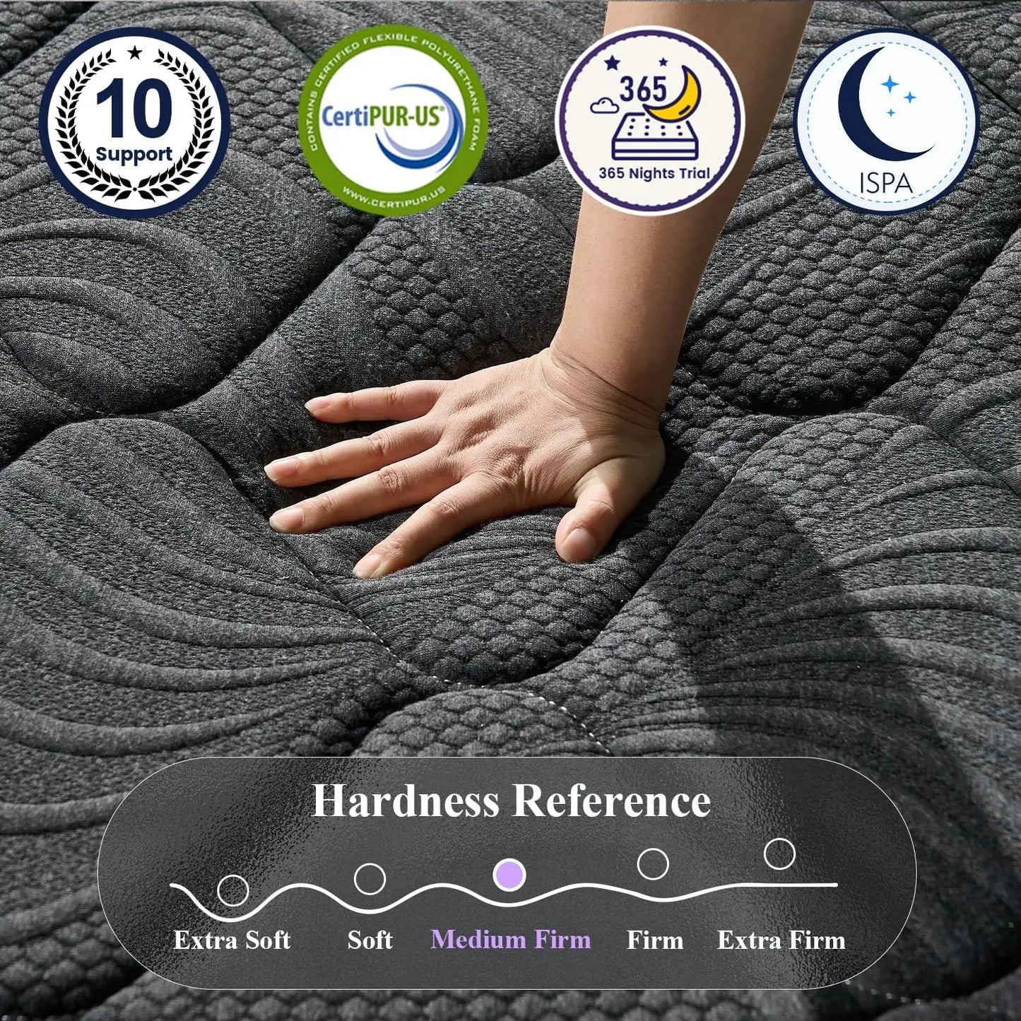 14 Inch Hybrid King Cooling Gel Memory Foam Mattress