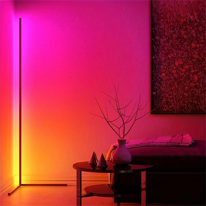 Corner Led Floor Lamp For Living Room Bedroom Game Room