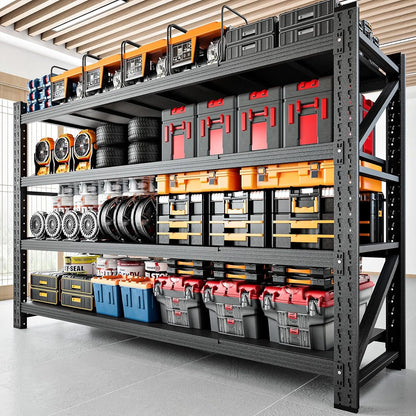 5000LBS 71" W Heavy Duty Metal Adjustable Garage Shelves