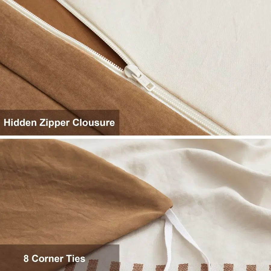 King Size Boho 3 Piece Duvet Cover Set