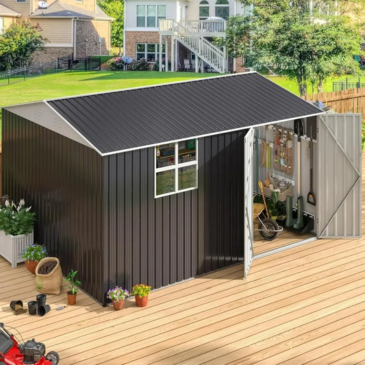 10X12 FT Metal Outdoor Storage Shed