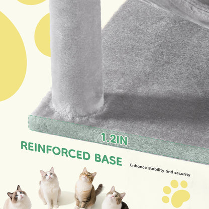 44In Tall Multi-Cat Climbing Tower With Scratching Posts