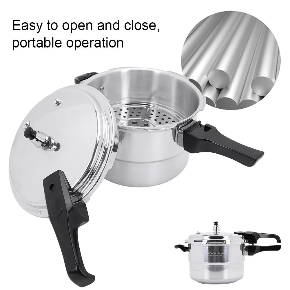 Aluminum Stovetop Pressure Canner for Gas and Induction Stoves
