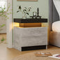 Cubehom LED Nightstands/End Table with 2 Drawers