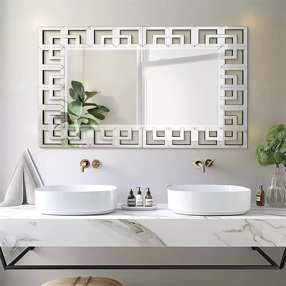 48”×28”Rectangle Grecian Venetian Accent Mirror