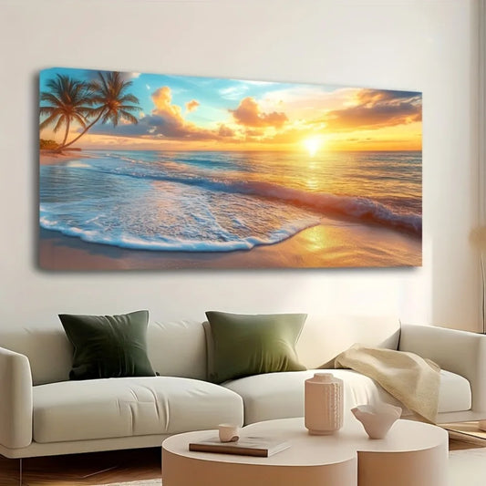 Ocean Sunset Coast Scenery Wall Decor