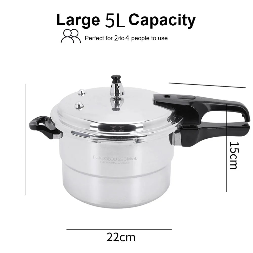 Aluminum Stovetop Pressure Canner for Gas and Induction Stoves