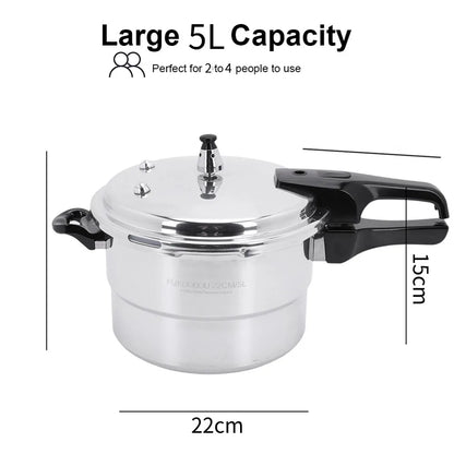 Aluminum Stovetop Pressure Canner for Gas and Induction Stoves