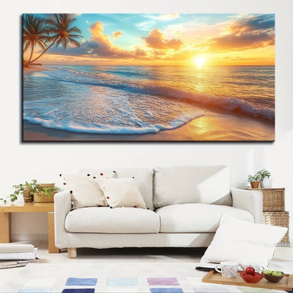 Ocean Sunset Coast Scenery Wall Decor