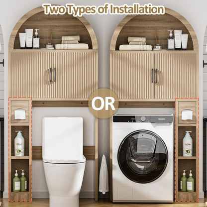 Bathroom Arch Free Standing Over Toilet Cabinet