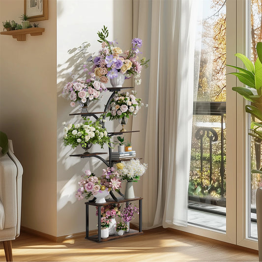 7 Tier Tree Shaped Plant Stand with Lights