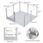 1Pc Large Indoor Acrylic Dog Playpen Cage, Whelping Pen
