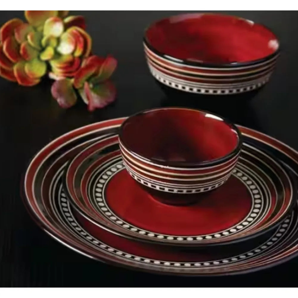 Cafe Versailles 16-Piece Casual Earthenware Dinnerware Set (Service for 4)