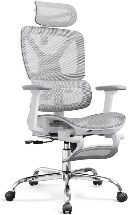 Ergonomic Mesh Heavy Duty High Back Reclining Swivel Computer Chair with Lumbar