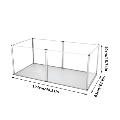 1Pc Large Indoor Acrylic Dog Playpen Cage, Whelping Pen