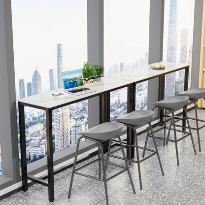 Sintered Stone Counter Height Bar Table