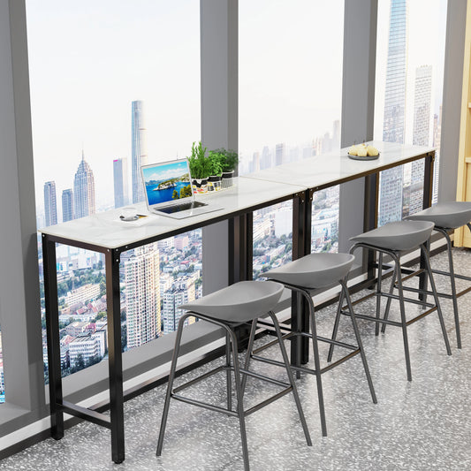 Sintered Stone Counter Height Bar Table
